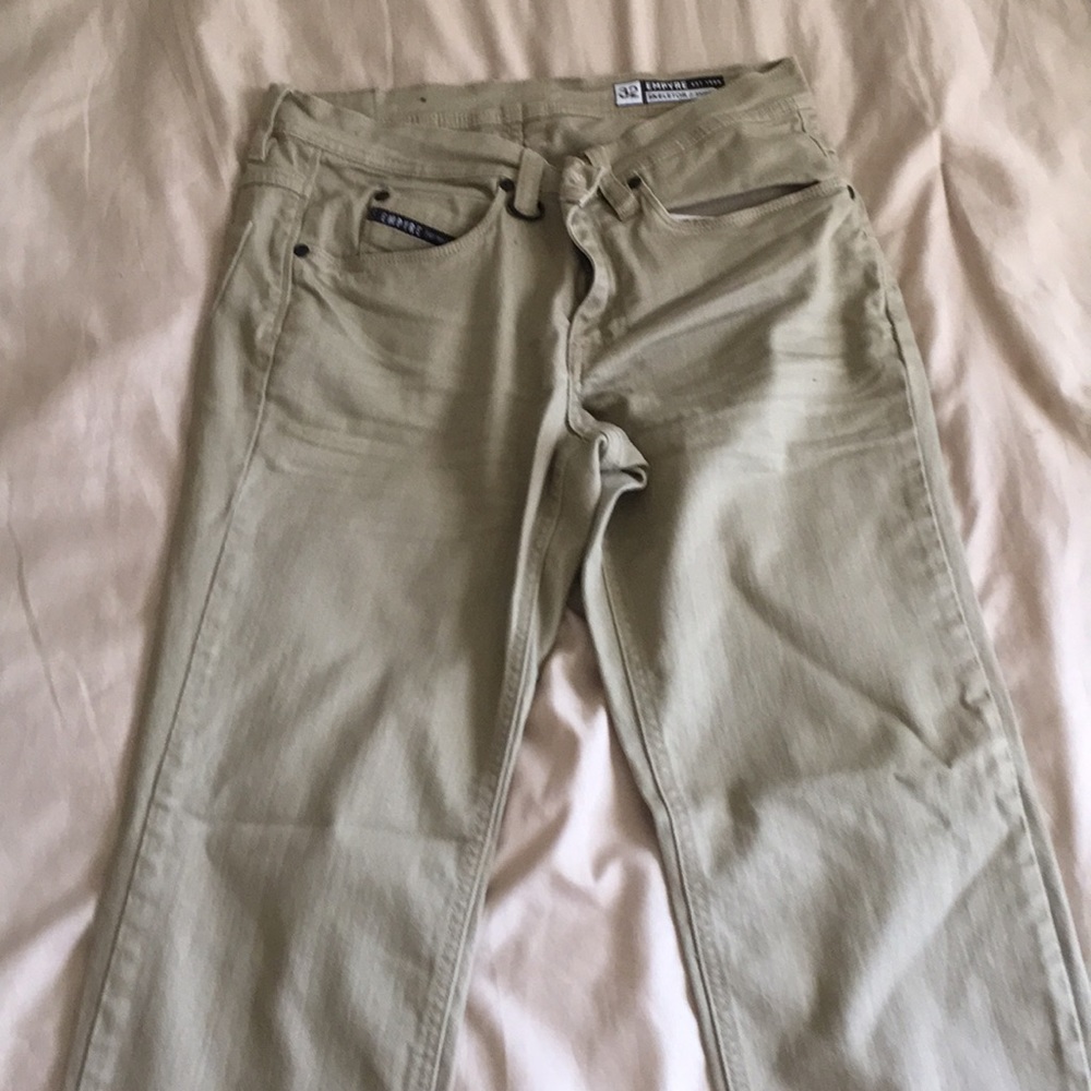 Beige men jeans